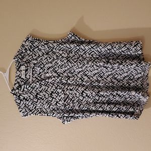 Black and white tank top